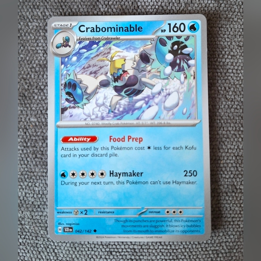 Pokemon Crabominable - 042/142 Stellar Crown Card
